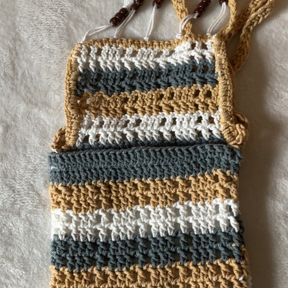 Handcrafted Crochet Crossbody Bag - Multicolor purse new - Picture 5 of 7